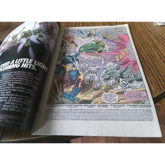 X-Factor #37 (February 1989 Marvel Comics) - Picture 3 of 3